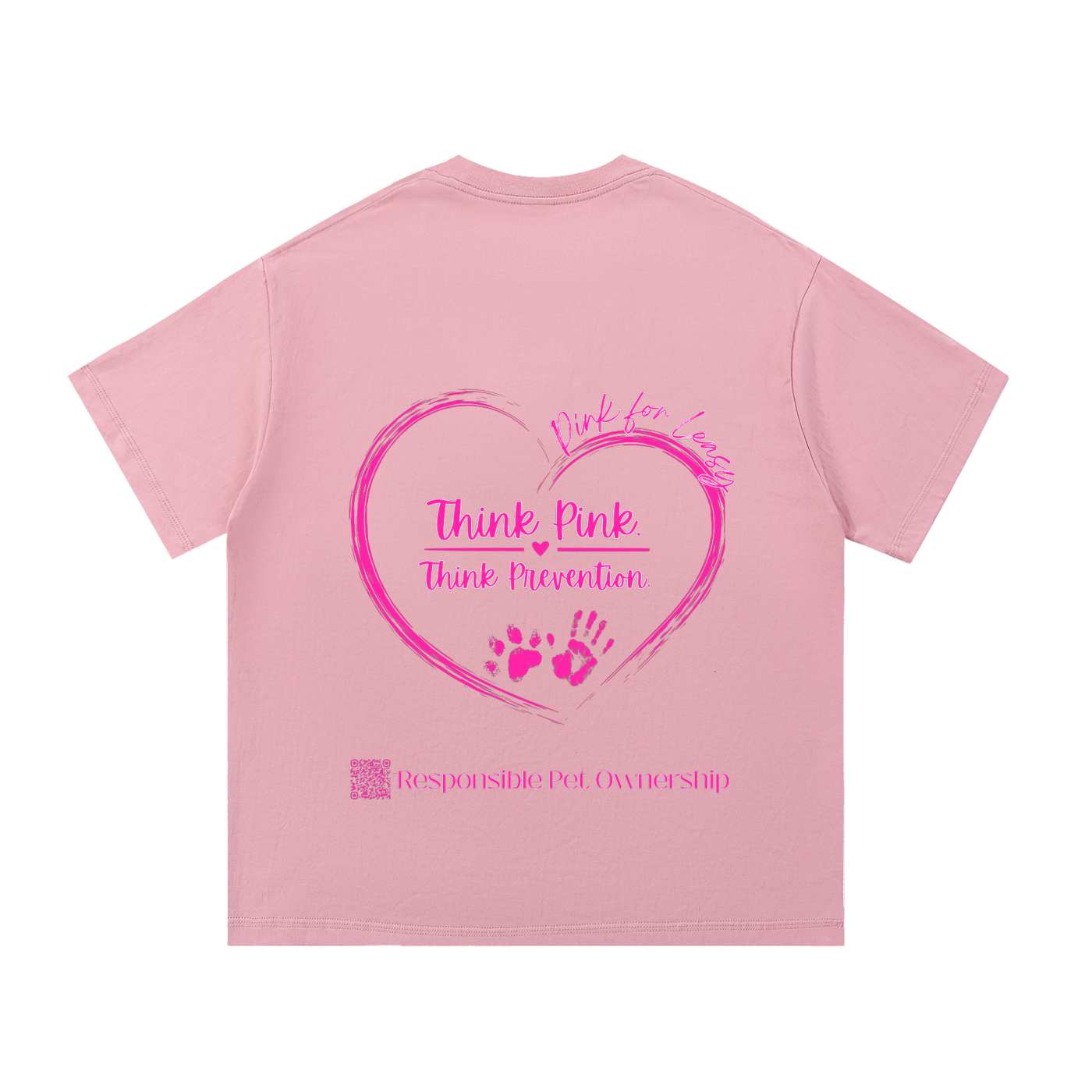 Pink for Leasy Essential Cotton T-Shirt