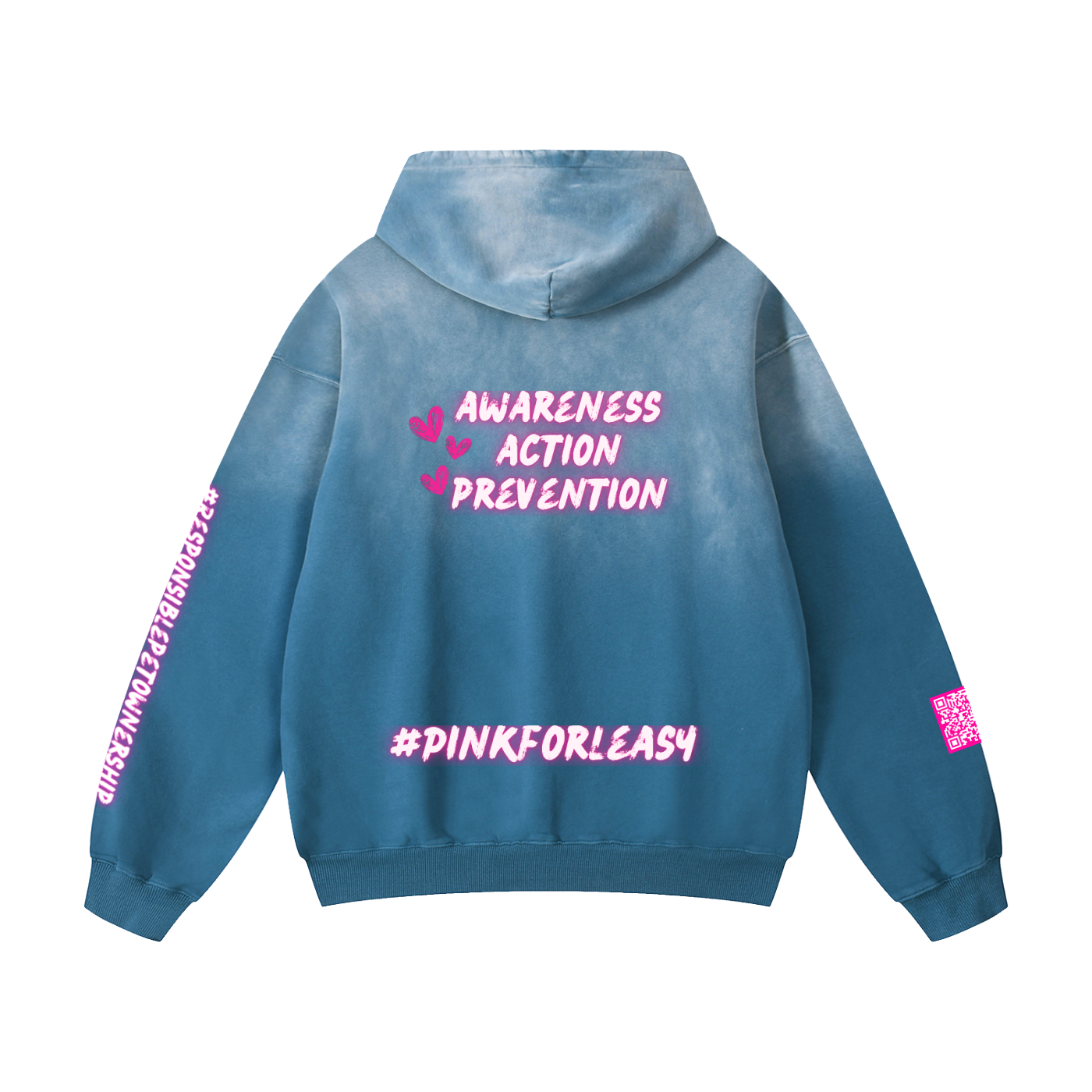 Our Voice. Her Legacy. Heavyweight Sunfade Oversized Hoodie
