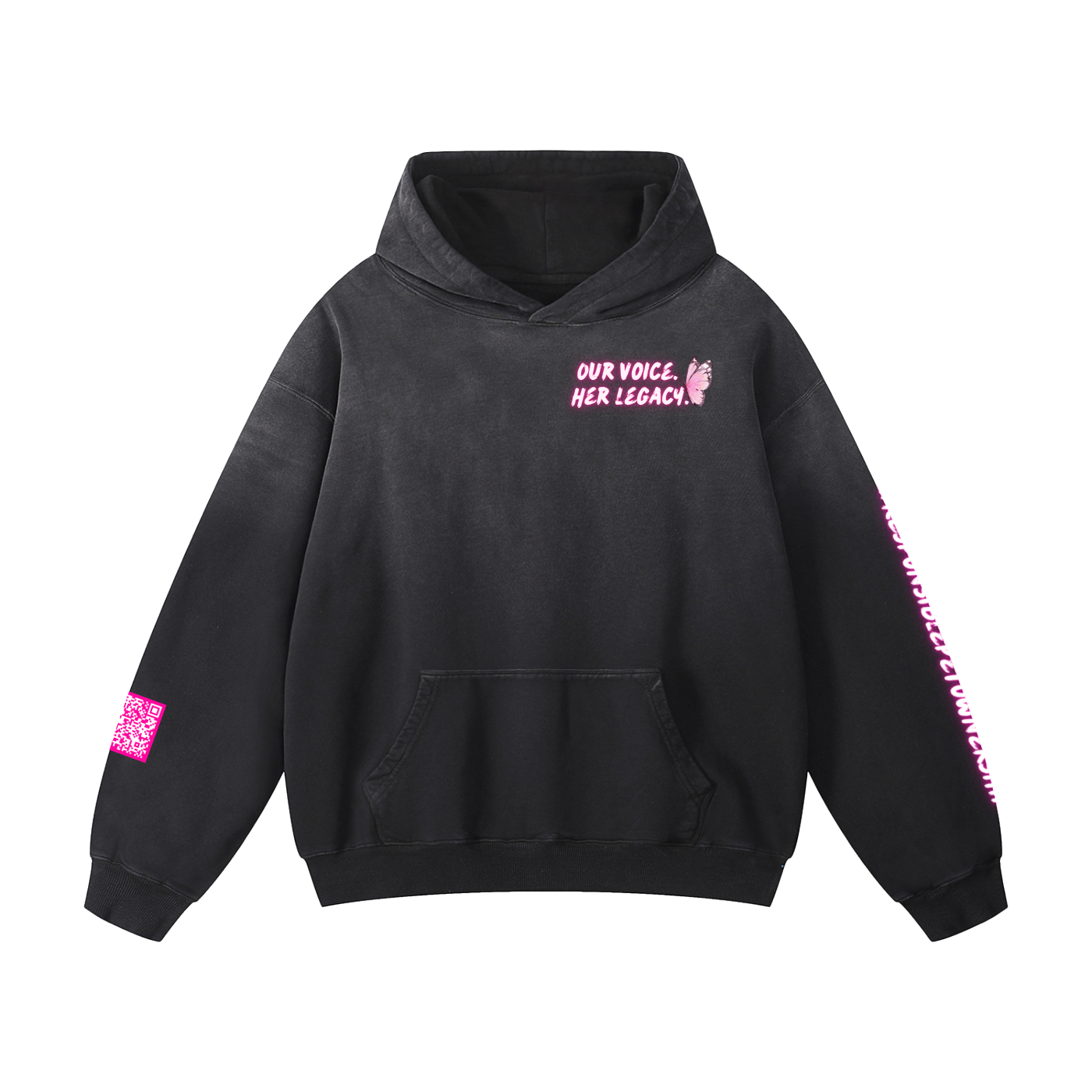 Our Voice. Her Legacy. Heavyweight Sunfade Oversized Hoodie