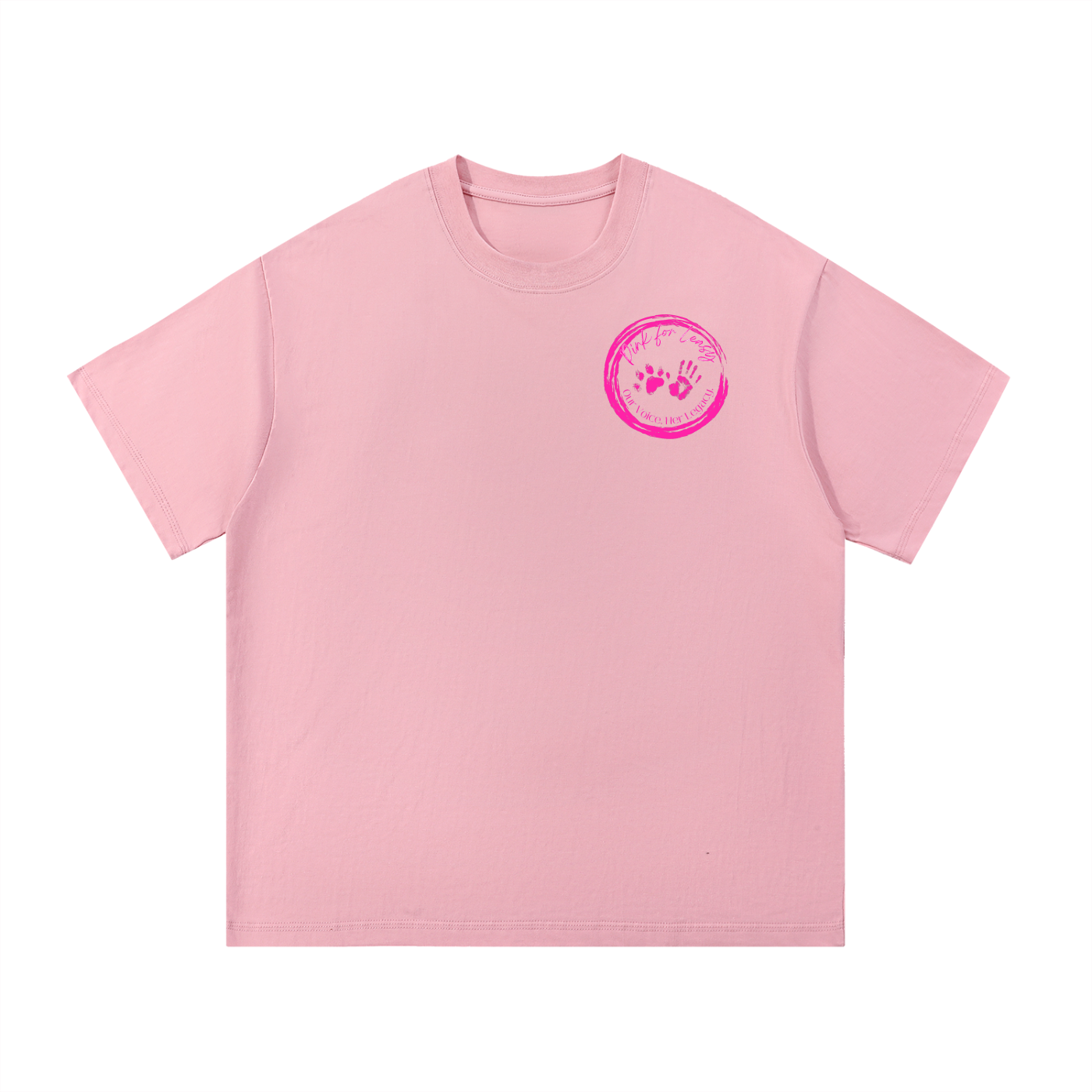 Pink for Leasy Essential Cotton T-Shirt