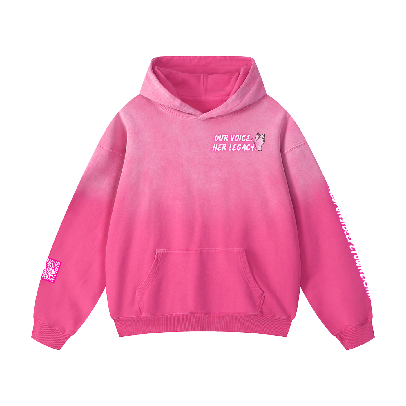 Our Voice. Her Legacy. Heavyweight Sunfade Oversized Hoodie